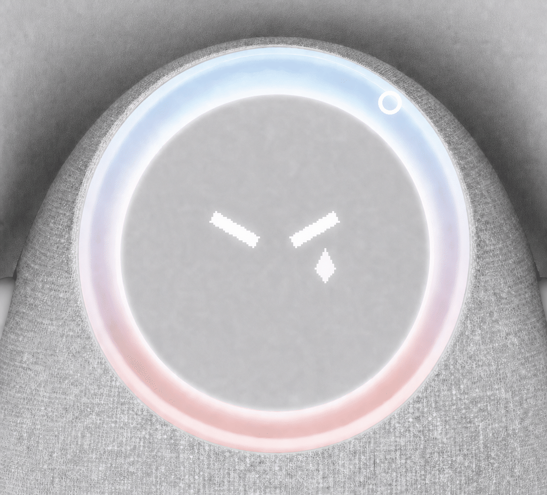 Emoji expression changing as the Halo is adjusted